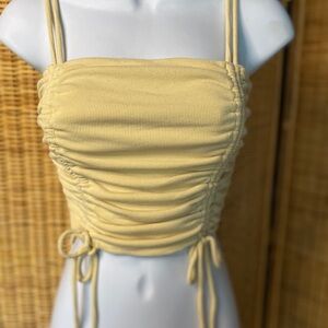 Yellow Ruched Women’s Top